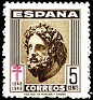 Spain 1948 Pro Tuberculosos 5 CTS Sepia Edifil 1040